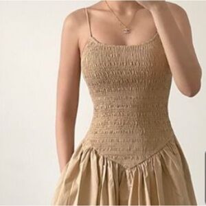 NWT - XS - L’Academie drop waist midi dress